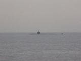 USS Hartford preparing to submerge